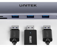 Unitek Hub USB-C 11w1 z obsługą dwóch monitorów - 1540411 - zdjęcie 8